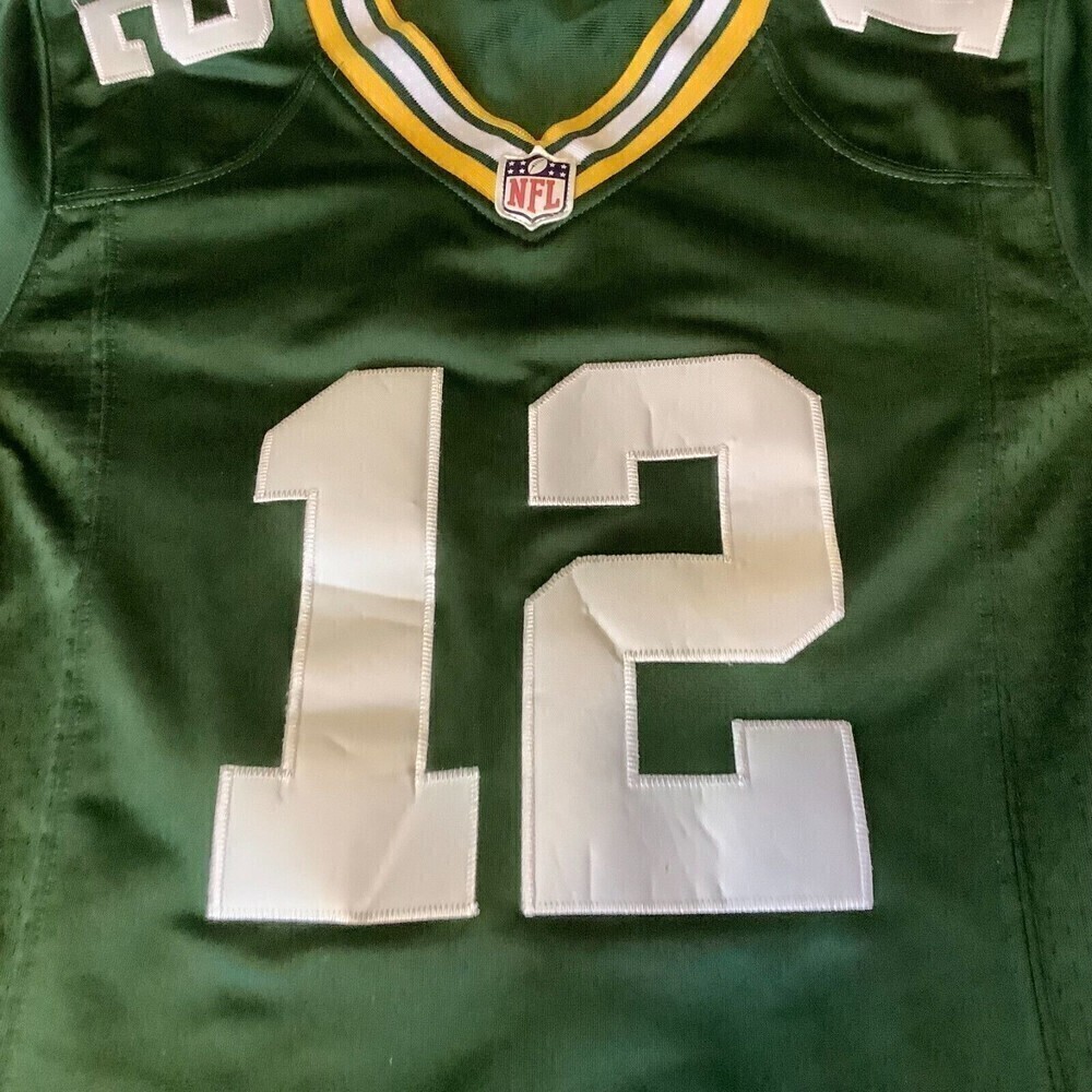 Nike On Field Aaron Rodgers #12 Green Bay Packers Jersey Youth Large - Picture 2 of 9